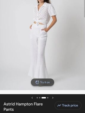 ASTRID Linen Hampton Flare Pants